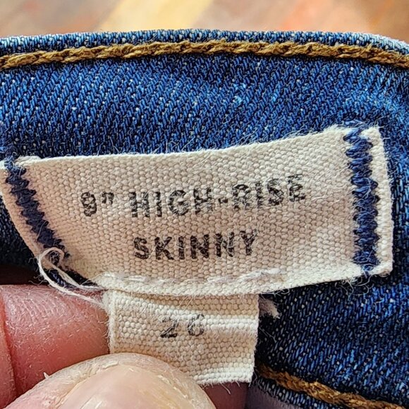 Madewell 9" High-Rise Button Fly Skinny Jeans Size 26 - Picture 14 of 16